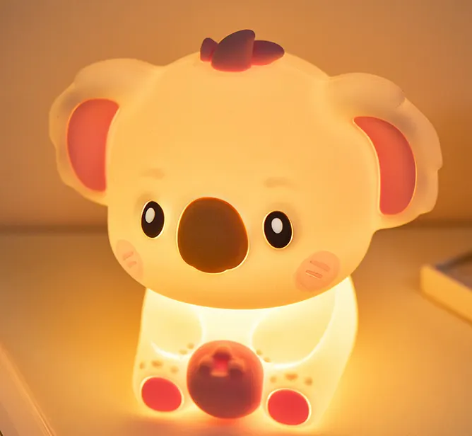 Koala-Shaped RGB Tap Night Light