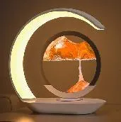Hourglass Night Light with 15W Wireless Charger