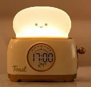 Toaster Night Light Alarm Clock