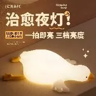 D19 Big White Goose Night Light