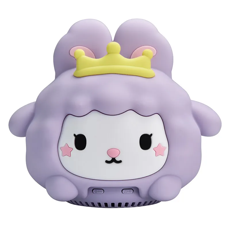 White Noise Night Light Speaker - Purple Moon Bunny